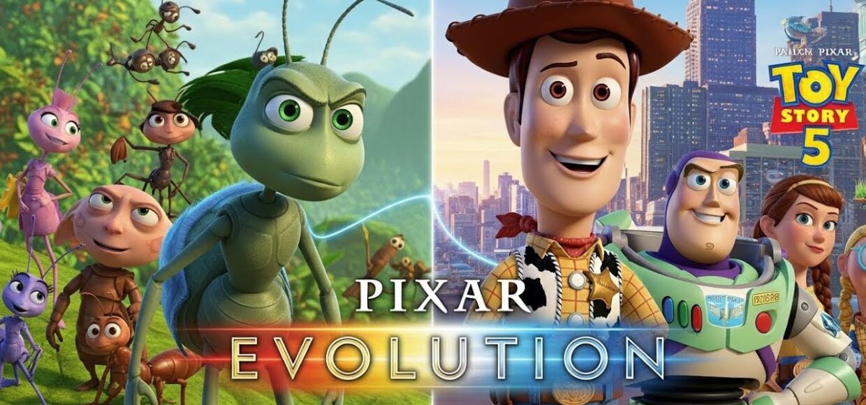 Evolution of Pixar Animation Films (1995-2026) | All 31 Pixar Movies from Toy Story to Toy Story 5